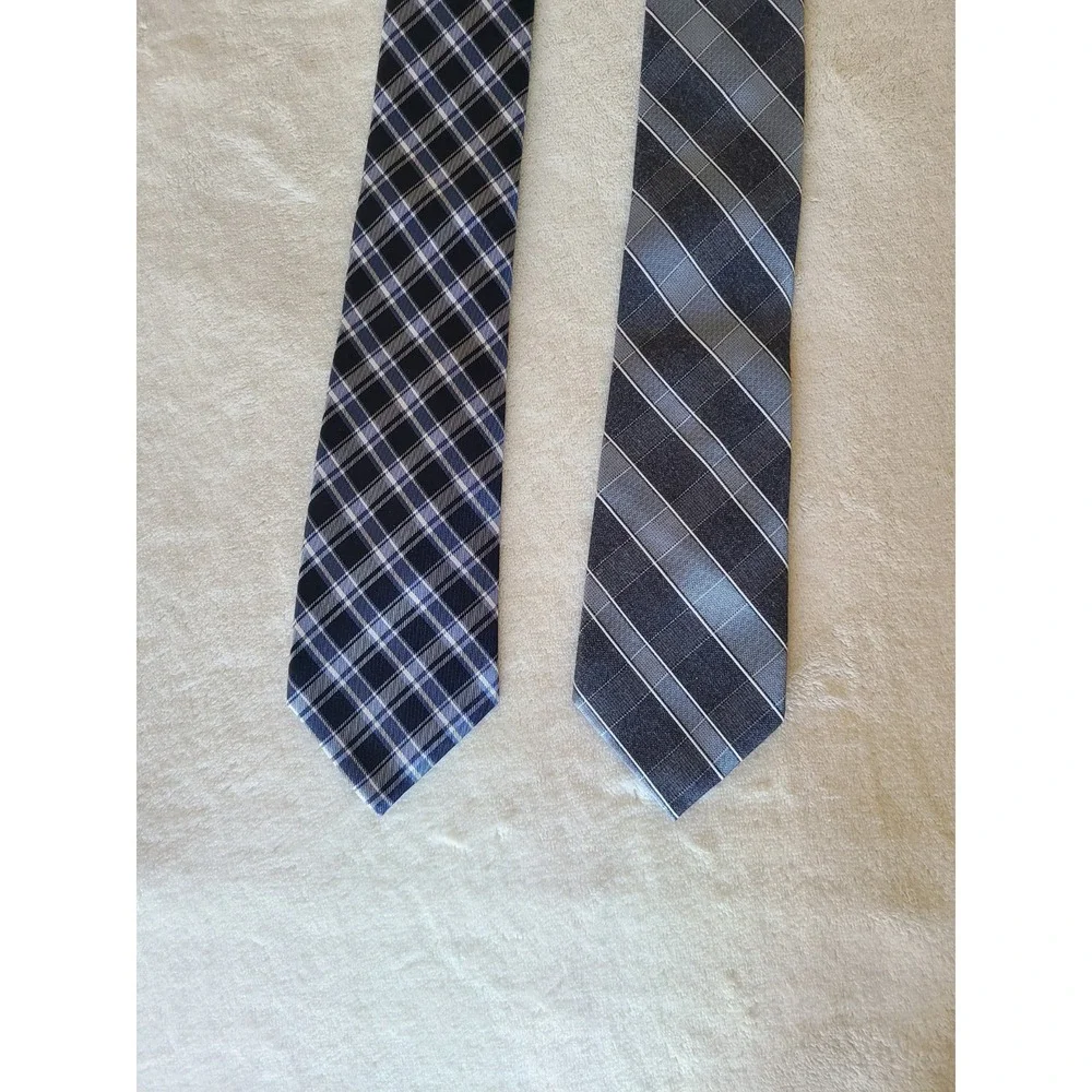 2 Michael Kors Blue Silk Ties